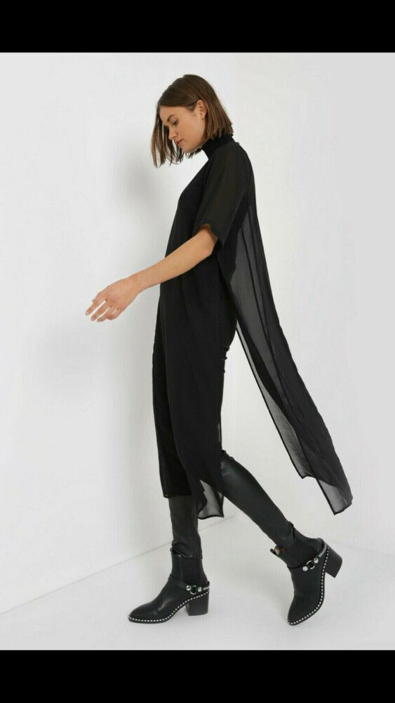 Moochi Black Sheer Layer Tabard (10)