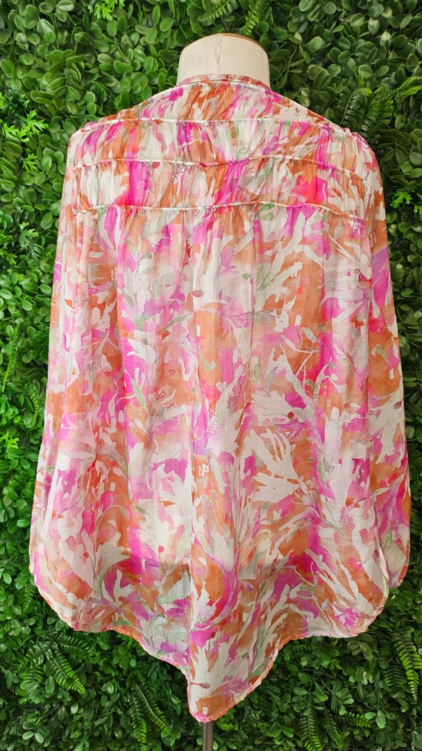 Iris Maxi Blossom Floral Blouse (10-12)