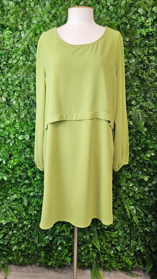 Lemon Tree Avocado Drape Tunic Dress (14)