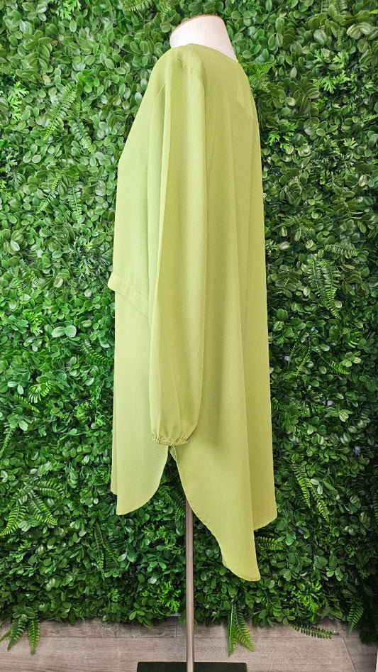 Lemon Tree Avocado Drape Tunic Dress (14)