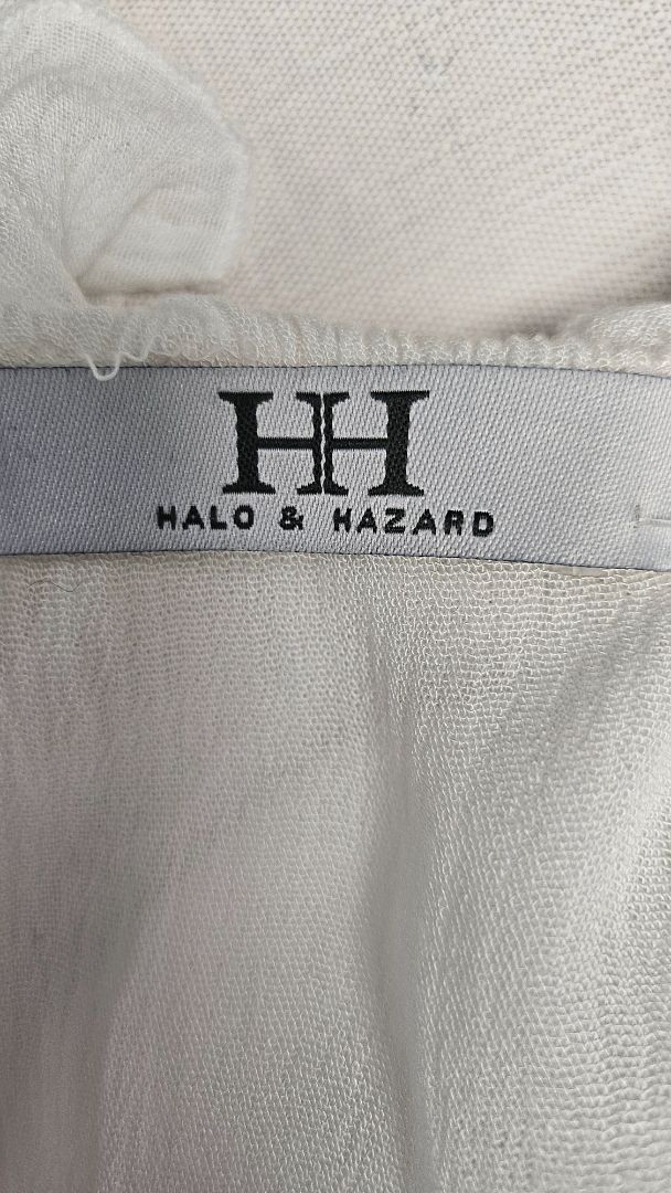 Halo & Hazard Cream Lace Front Shirt (14)