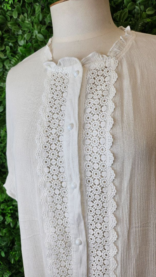 Halo & Hazard Cream Lace Front Shirt (14)