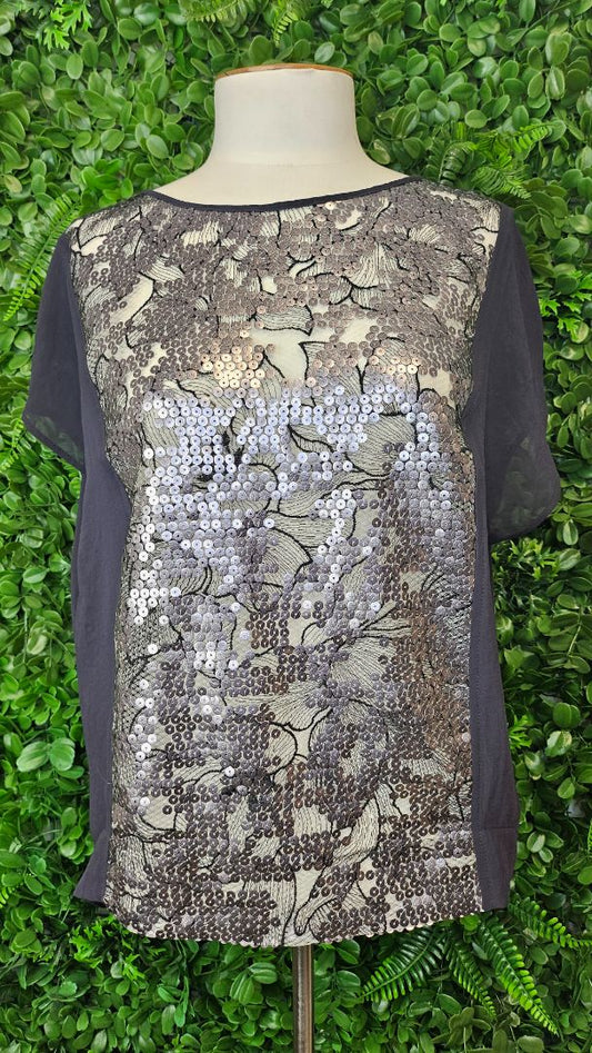 Repertoire Charcoal Sequin Top (8)