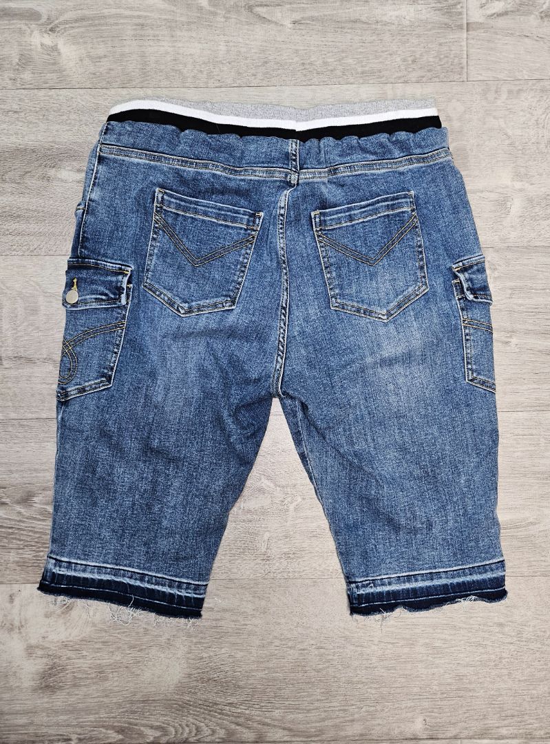 Style Laundry Distressed Denim Knee Length Short (14)