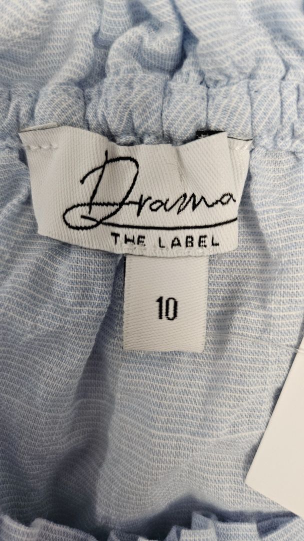 Drama The Label Pale Blue High Neck Top (10)