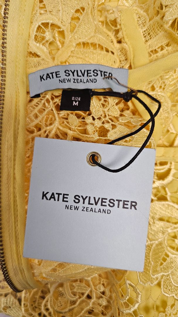 Kate Sylvester Yellow Adele Dress BNWT (12)