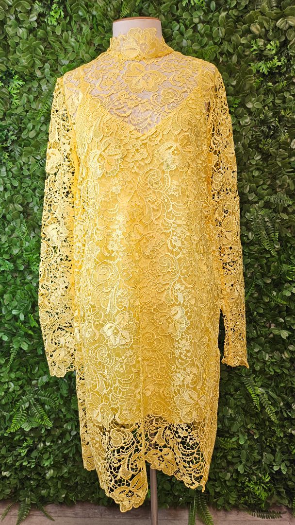 Kate Sylvester Yellow Adele Dress BNWT (12)