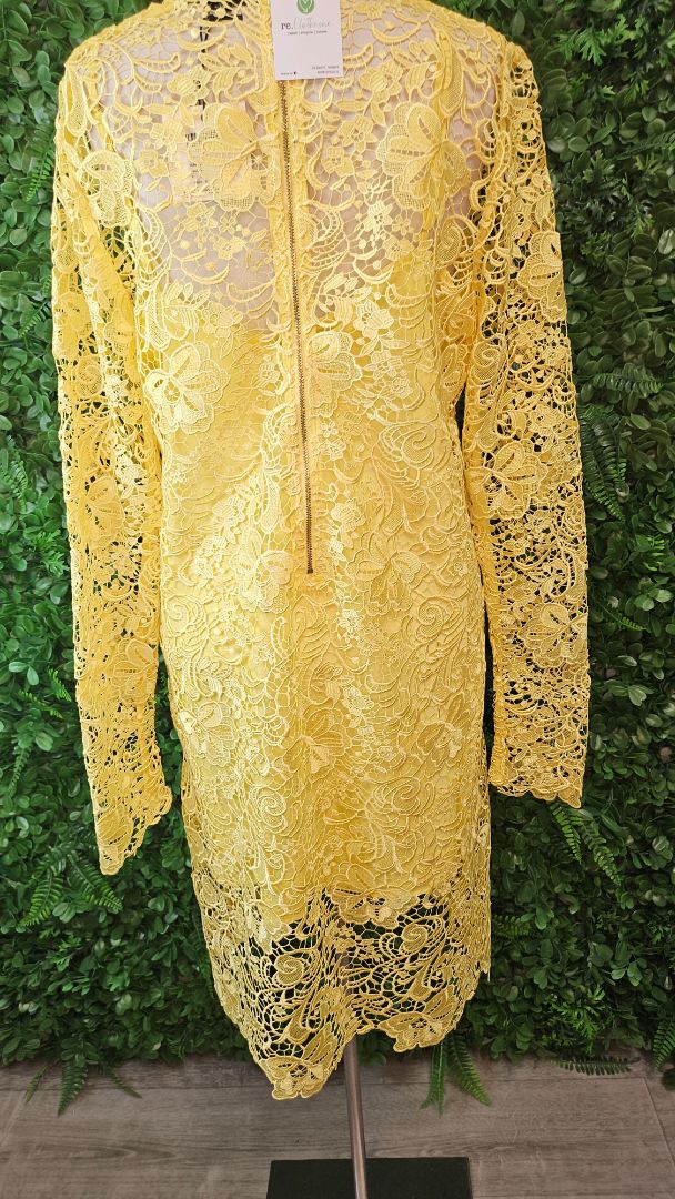 Kate Sylvester Yellow Adele Dress BNWT (12)