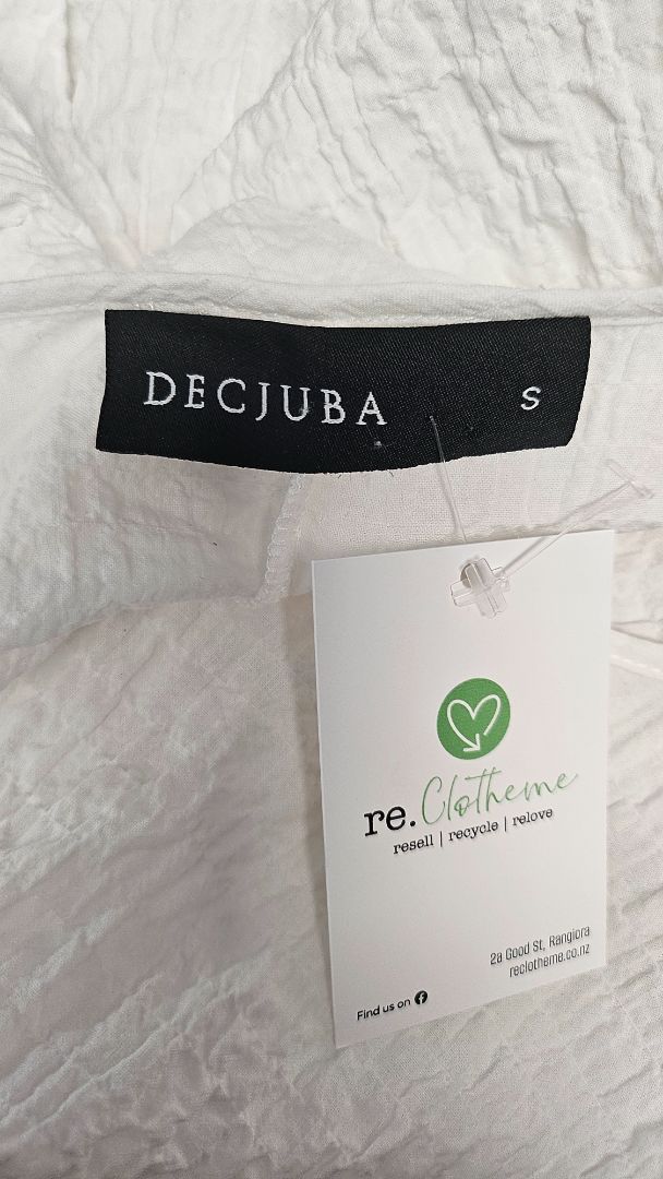 Decjuba White Textured Top (10)