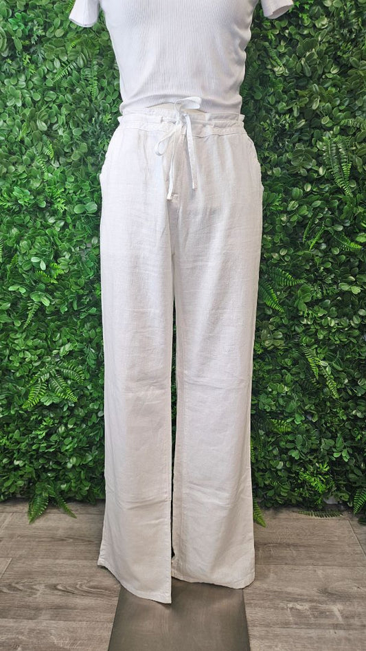 Next White Linen Blend Pant (12)