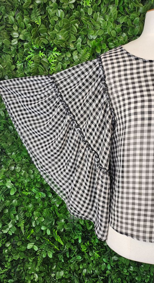 Glassons B/W Gingham Top (8)