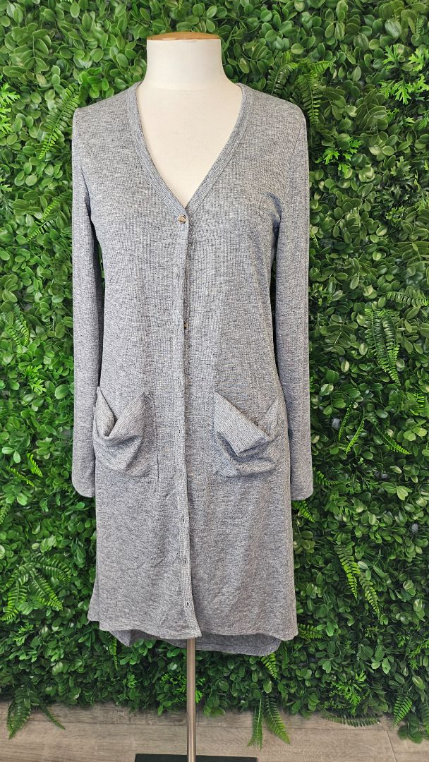 Drama The Label Grey Longline Cardi (10)