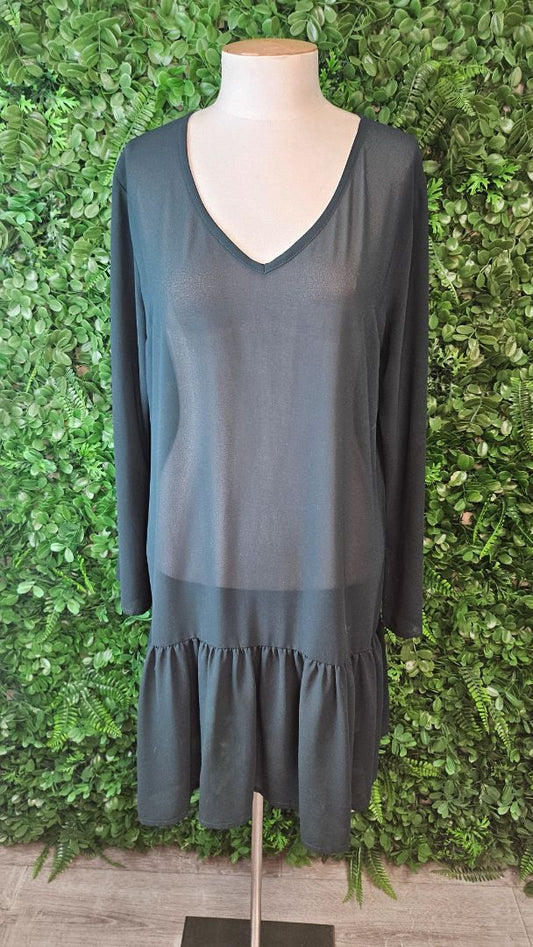 Harrie&Sam Forrest Green Sheer Tunic/Dress (12)