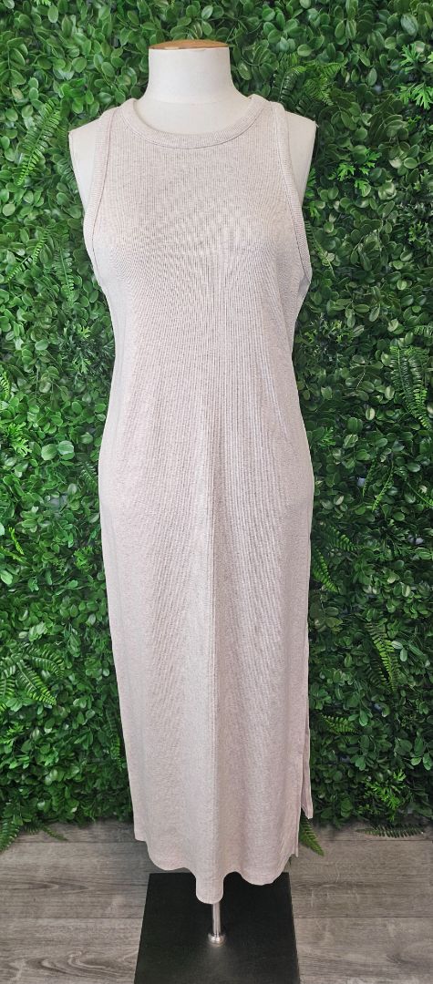 Lily Loves Oat Fitted Tank Dress (14-18)