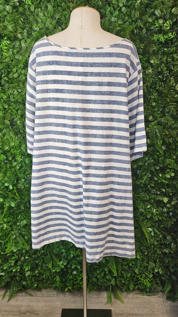 Wild Child Blue/White Striped Tee (26)