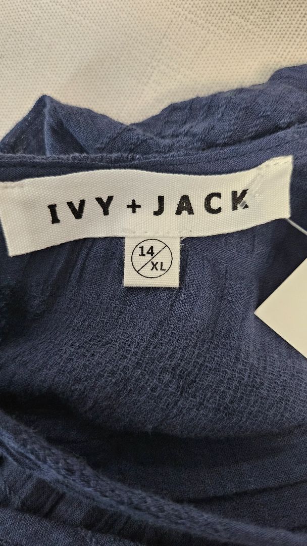 Ivy + Jack Navy Grace Back Tie Top (14)