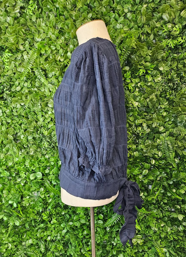 Ivy + Jack Navy Grace Back Tie Top (14)