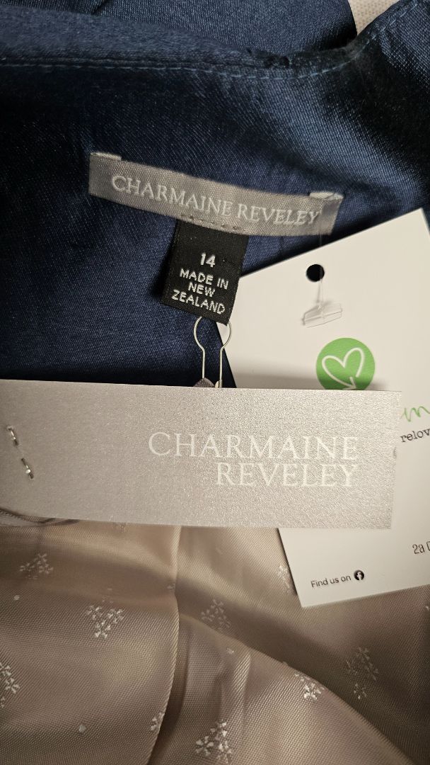 Charmaine Reveley Blue Silk Occasion Jacket BNWT (14)