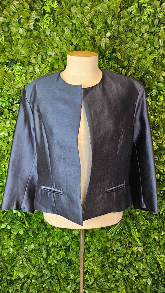 Charmaine Reveley Blue Silk Occasion Jacket BNWT (14)