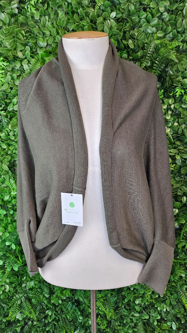 Stella + Gemma Khaki Cape Cardigan OSFM