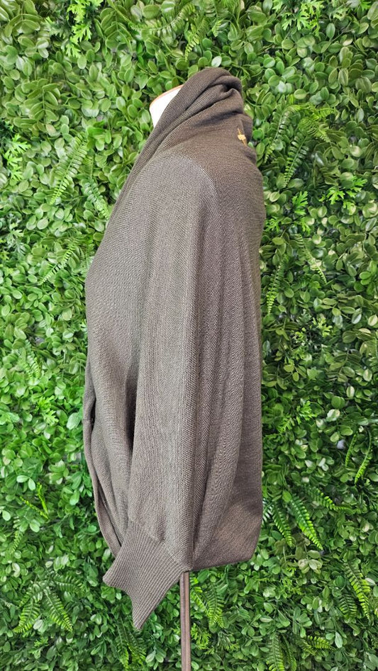 Stella + Gemma Khaki Cape Cardigan OSFM