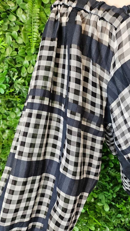 Drama The Label B/W Gingham Top (12)