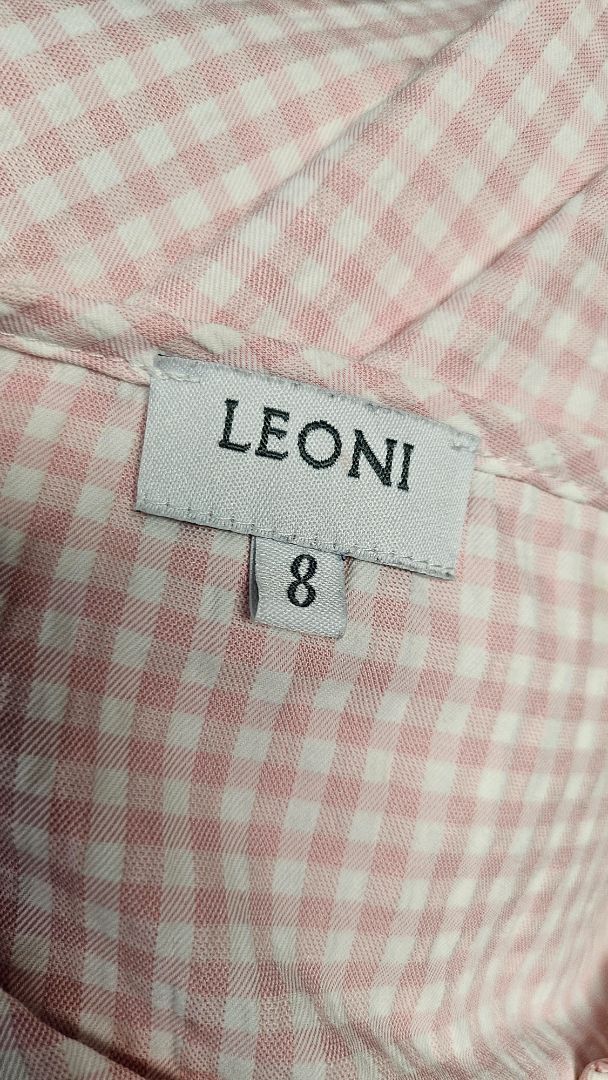 Leoni Pink Gingham Top (8-10)