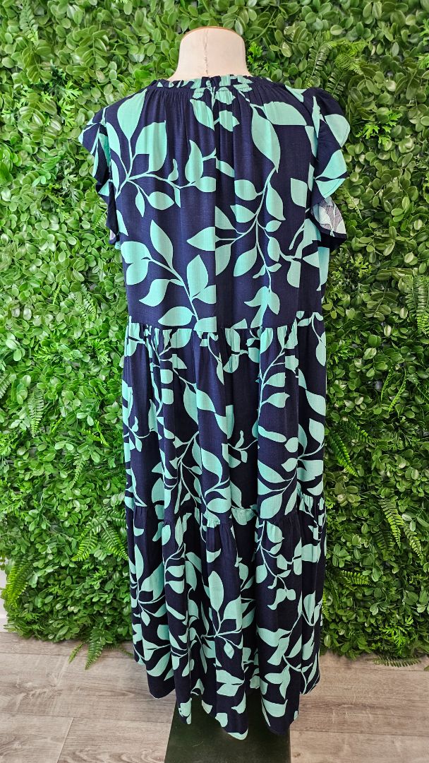 Label of Love Navy/Mint Leaf Dress (16)