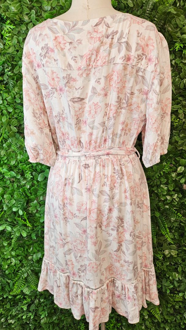 Just Jeans Floral Wrap Dress Linen (16)