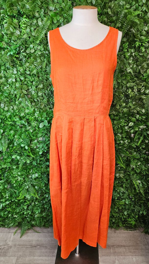 Sport Eight Orange Linen Dress (12)