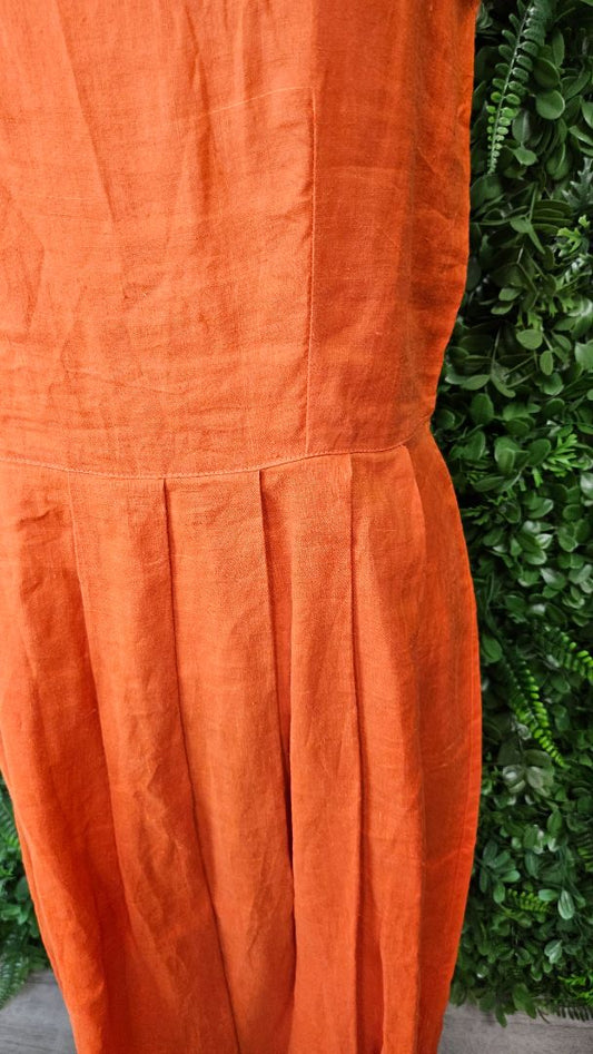 Sport Eight Orange Linen Dress (12)