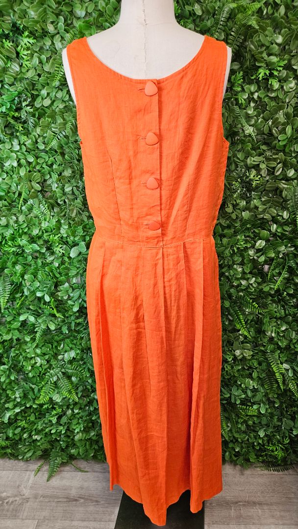 Sport Eight Orange Linen Dress (12)