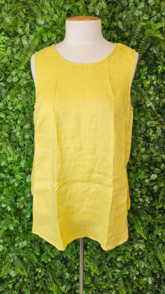 Jump Yellow Linen Top (10)