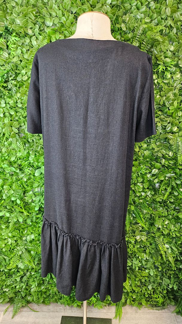 Piper Black Linen Dress (10)