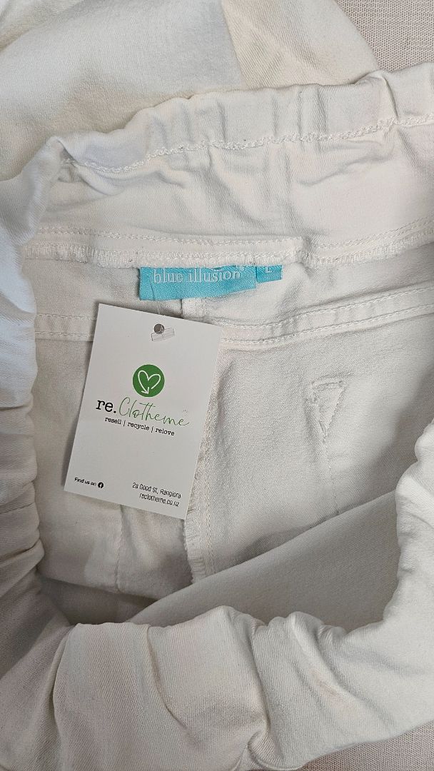 Blue Illusion White Stretch Denim Pant (14)