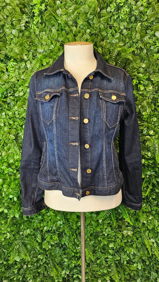 Massimmo Dutti Dark Denim Denim Jacket (12)