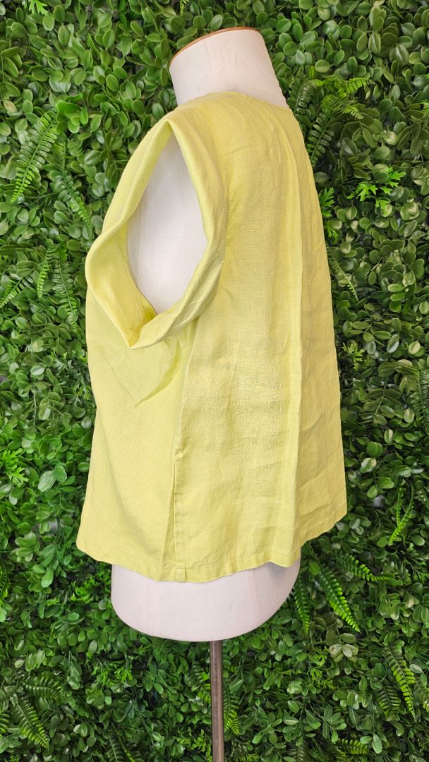 Hobbs London Yellow Linen Top (12)