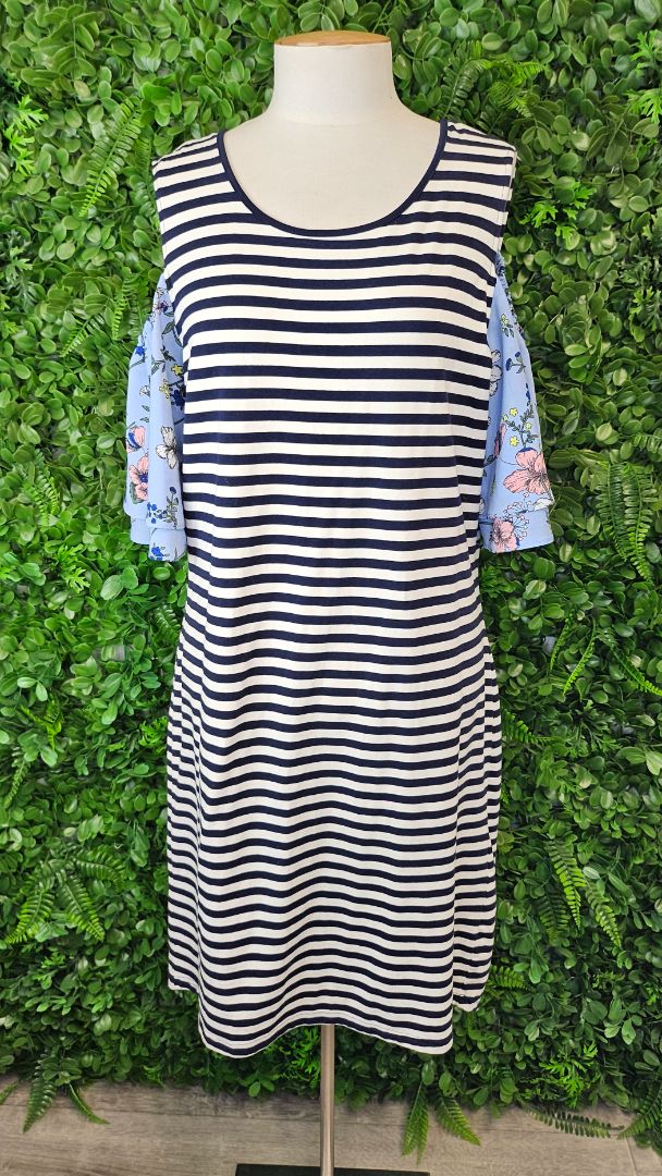 Charlo Stripe/Floral Lexi Dress BNWT (12)