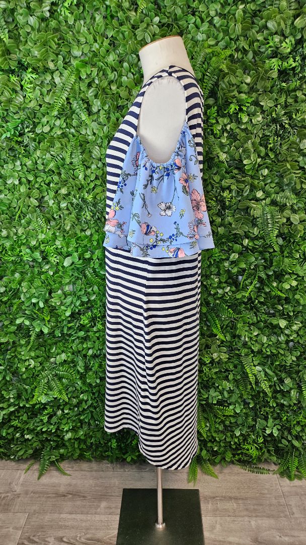 Charlo Stripe/Floral Lexi Dress BNWT (12)