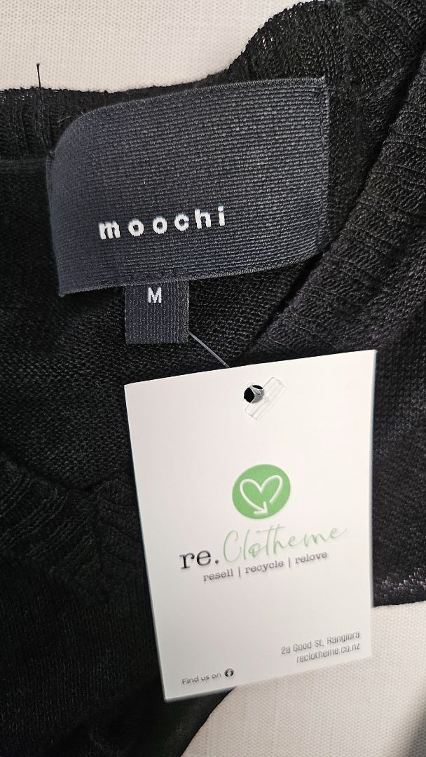 Moochi Black Sheer Knit Top (12-14)