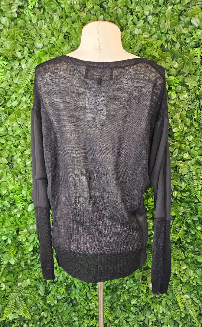 Moochi Black Sheer Knit Top (12-14)