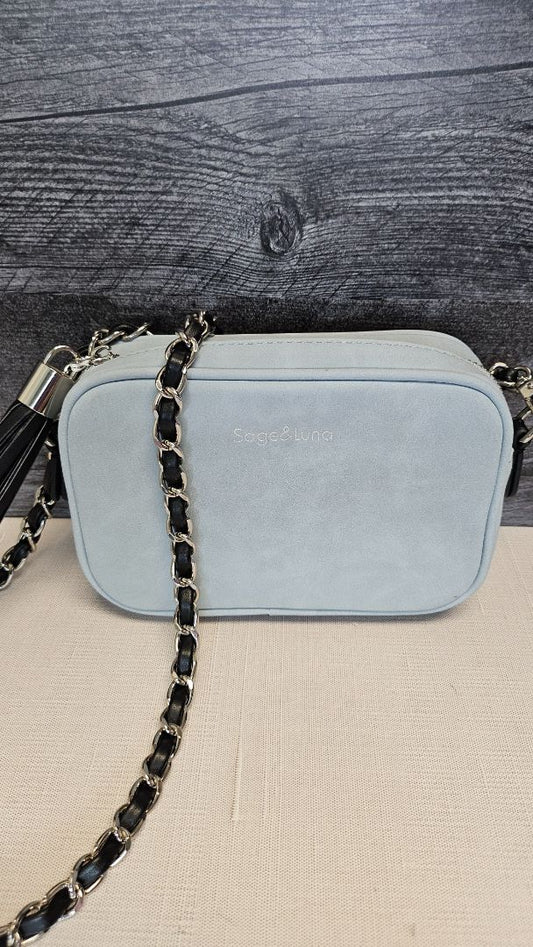 Sage & Luna Blue Crossbody Bag (18x12x5cm)