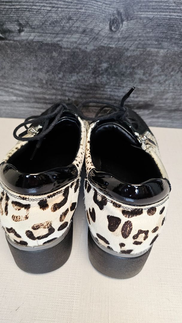 Cassini Black/White Platform Sneaker (39)