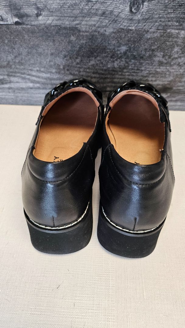 Bresley Black Loafer Wedge Shoe (39)