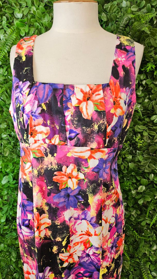 Teaberry Floral Fitted Dress (12)