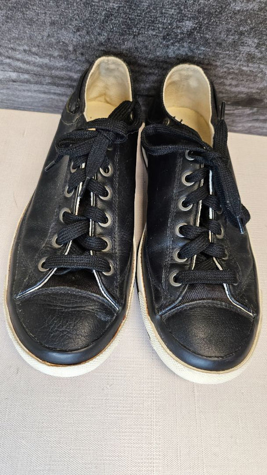 Diesel Black Leather Sneaker (37)