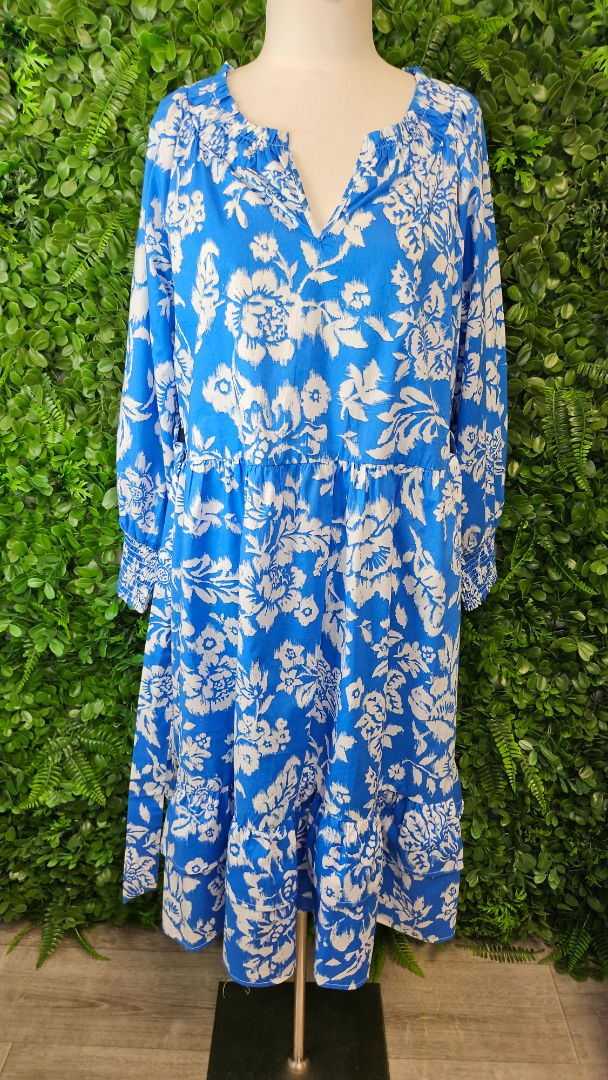 Threadz Blue Floral Dress BNWT (12)