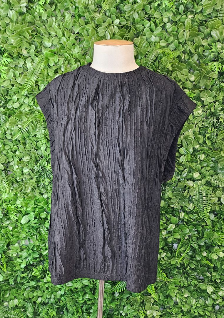 Emery Black Textured Top (14)