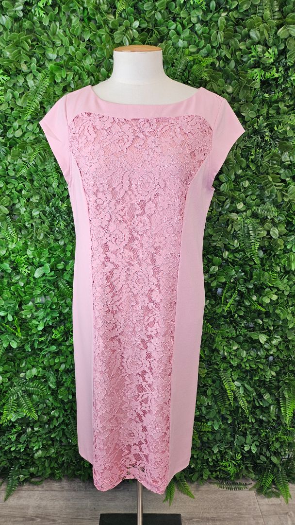 Together Pink Lace Panel Dress (12)