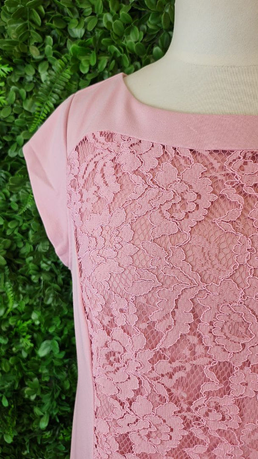 Together Pink Lace Panel Dress (12)